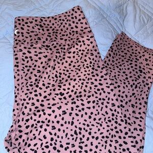 ZYIA Lavender and Black Patterned Legging